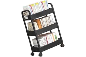 Easy Assemble 3 Shelf Rolling Organizers Utility Cart for Bathroom Kitchen Storage Space Efficient Design Modulars Bathroom O