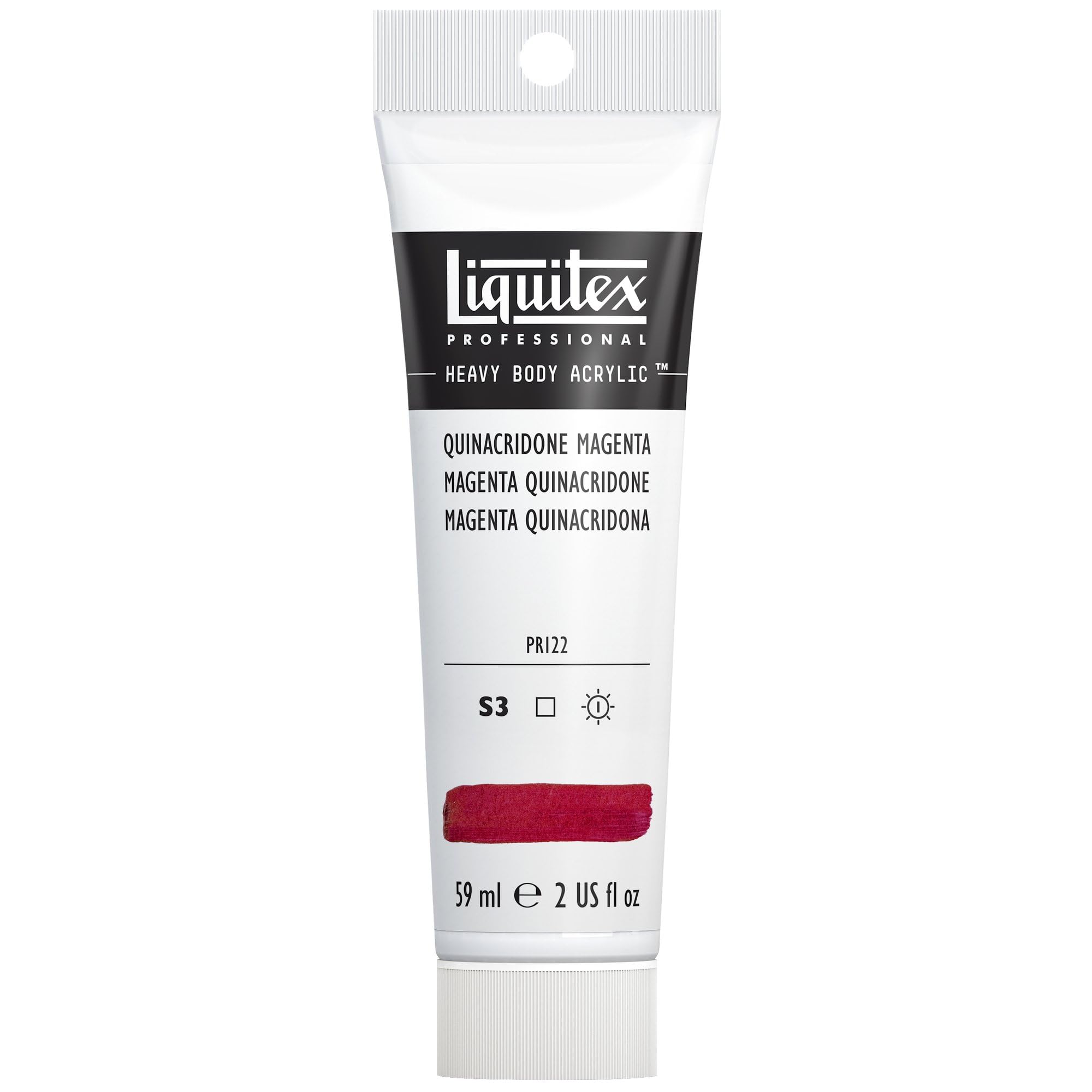 Liquitex 1045114 Professional Heavy Body Acrylic Paint 59 Ml Tube, Quinacridone Magenta — image 1