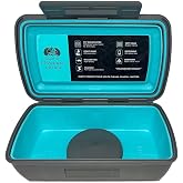 Toadfish Waterproof Dry Box with Suction Base, Kayak and Boat Tackle Case | Non-tipping suction base, IPX7 watertight seal, ABS shell, EVA lure pads, phone tray, boat kayak paddle board
