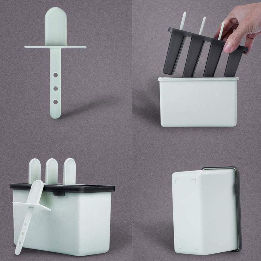 Bac A Glacons Moule Glace Moules Diy Reutilisable Beige Sans Bpa Ideal Pour Adultes Bebe Moulle A Glace Pp 4 Popsicles Cxssxling Moulle A Glace Enfant Couteaux Et Ustensiles De Cuisine Moules