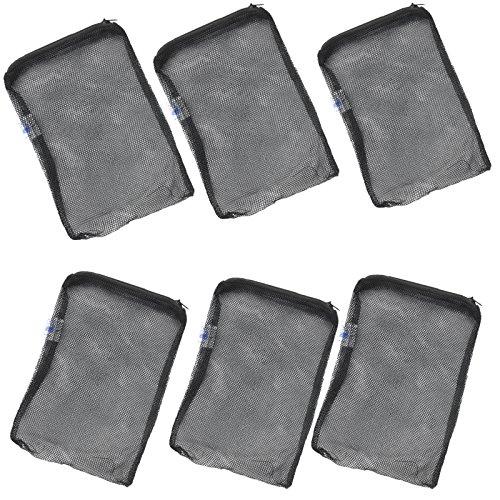 AQUANEAT Aquarium Filter Media Mesh Bags Zipper Reusable (8