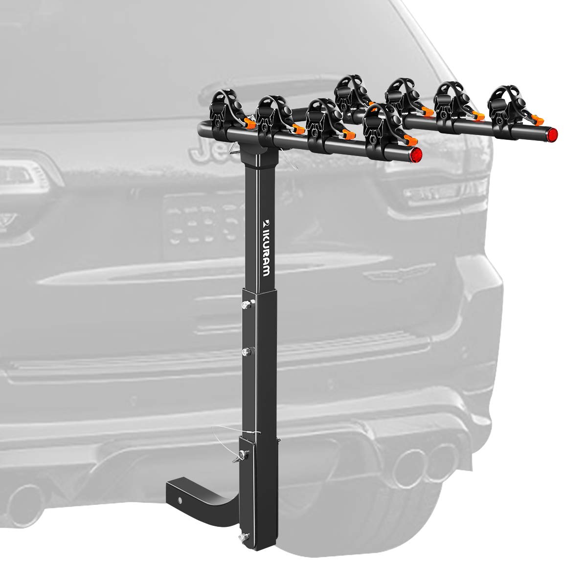 IKURAM 2/3/4 Bike Rack Bicycle Carrier Racks Hitch Mount Double Foldable Rack for Cars, Trucks, SUV's and minivans with a 2" Hitch Receiver Best time to Buy