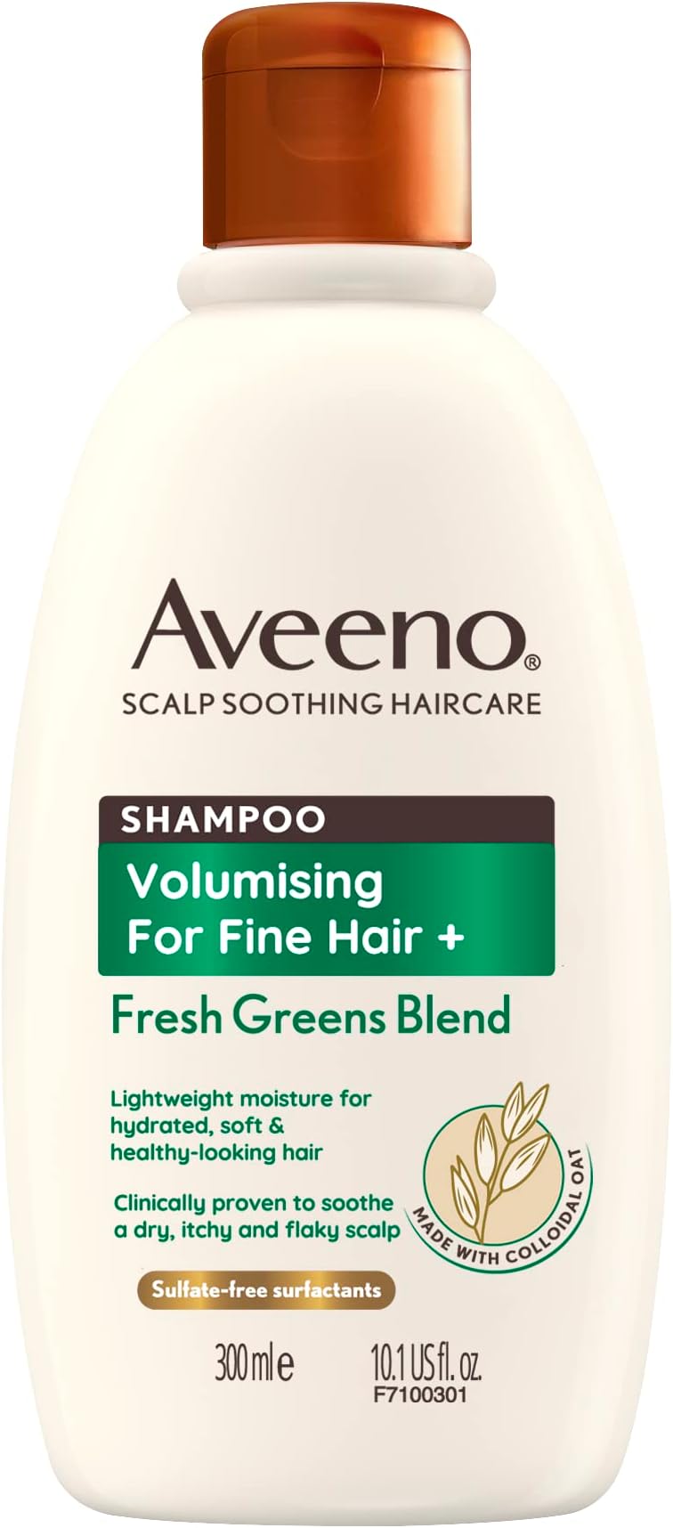 Aveeno Scalp Soothing Volumising Shampoo Fresh Green Blend 300ml