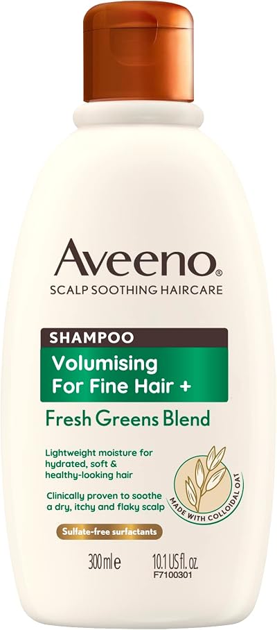 Aveeno Scalp Soothing Volumising Shampoo Fresh Green Blend 300ml