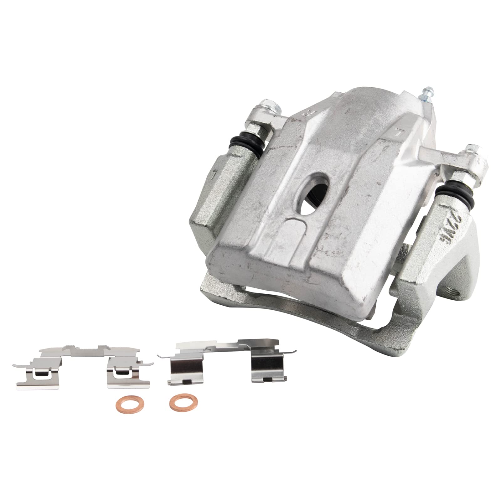 Condition photo showing New/Like New for trq front left brake caliper w/bracket drivers side compatible with 2004-2009 toyota prius