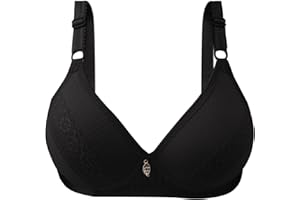 JMMSlmax Bras for Women Push Up Full Coverage Adjustable Wire Free Breathable Bra Seamless Wireless Comfort No Underwire Bra