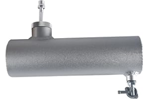 SJVLXHI silver Gas Tank Aluminum Cylinder 10" For Coleman Powersports CT200U BT200X CT200u-ex,For Predator 212cc 196cc/6.5HP Go Kart and Gas Mini Bike