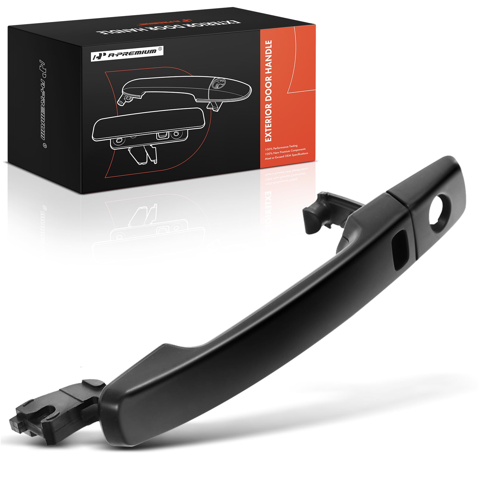 Photo 1 of A-Premium Front Left Driver Side Exterior Door Handle with Keyhole Compatible with Nissan Altima 2007-2013, Sentra 2007-2012, with Passive Entry, Primed Black, Replace# 80607ZT50A