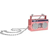 Portable Bluetooth Speakers, Retro Speakers Bluetooth Wireless Wearable | Mini Bluetooth Boombox with 27&rdquo; Neck Chain, FM Radio, On-Board Buttons, Dual 3W Peak Power Bluetooth Speaker for Anywhere