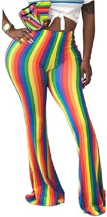 rainbow bell bottoms
