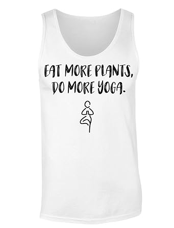 Eat More Plants Do More Yoga Camiseta sin Mangas para Mujer ...