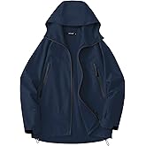 Avoogue Rain Jacket for Women Waterproof Lightweight Rain Coat Hiking Windbreaker Jacket with Hood