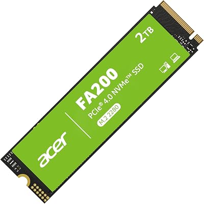 Acer FA200 2TB M.2 2280 NVMe Gen4x4 PCIe 4.0 SSD HMB SLC Cache