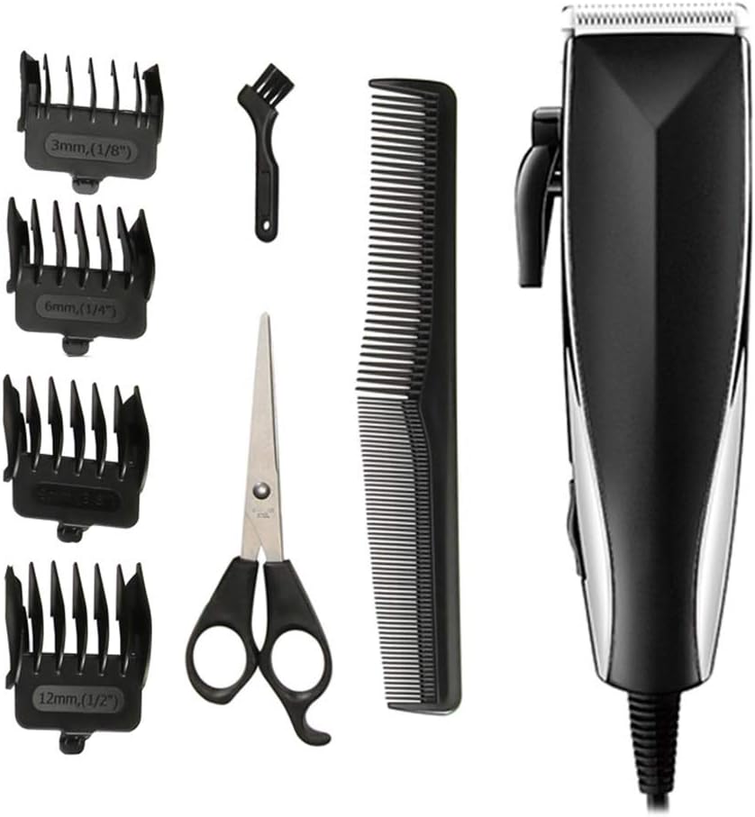 KXDLR Electric Hair Trimmer Hair Clippers Men's Hair Shaver Razor Two-Speed Haircut Machine with 4 Limit Combs