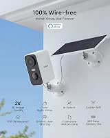 ieGeek 2K Solar Wireless Security Camera Outdoor Color Night Vision Battery CCTV view 3