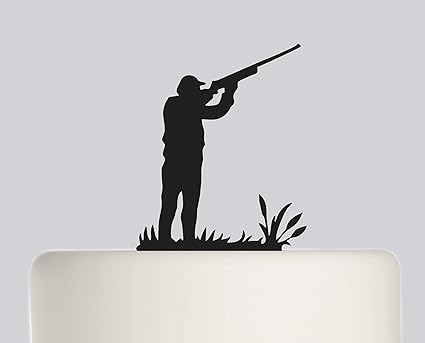 Gateau D Anniversaire Chasse Pistolet Joyeux Anniversaire En Acrylique Pour Gateau Happy Birthday Decoration Pour 1 Mm 475 Amazon Fr Cuisine Maison