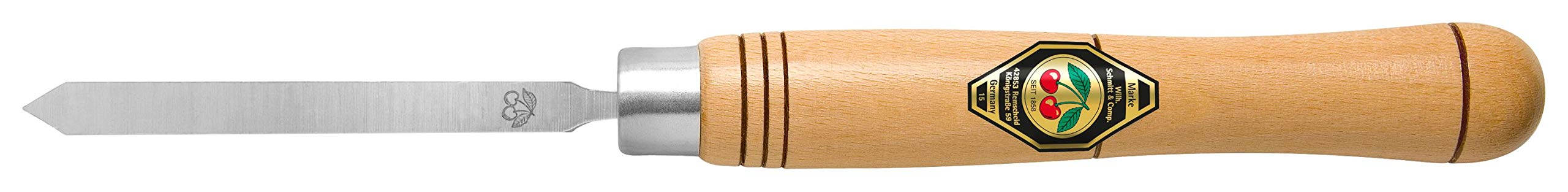 Kirschen 1632004 Short Turning Chisel/Parting Tool with Handle, Beige/Silver, 4 mm