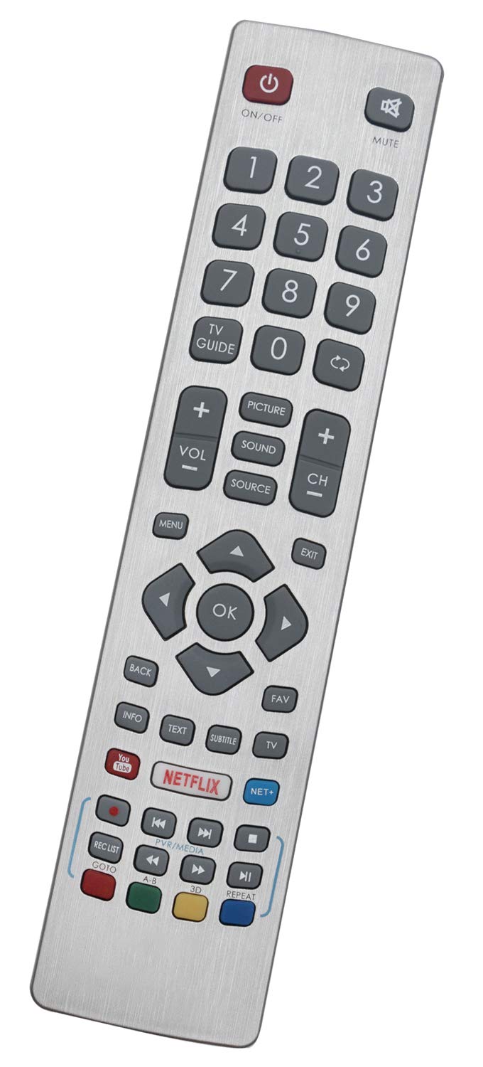ALLIMITY Remote Control Fit for TV LC-50UI7252K LC-50UI7322E LC-50UI7352K LC-32HG5142E LC-40FG5342KF LC-43CFG6001KF LC-32CFG6001E LC-32CFG6002 LC-32HG5242K LC-40FG5242K LC-40FG5341K LC-40FG5342E