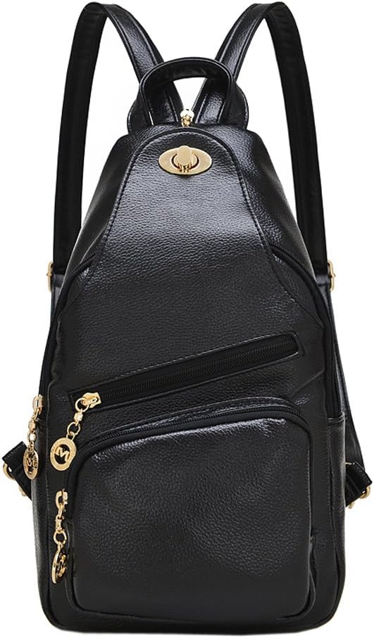 PU Chest Bag Shoudler Bag Women Lady Messenger Bag Fashion Backpack