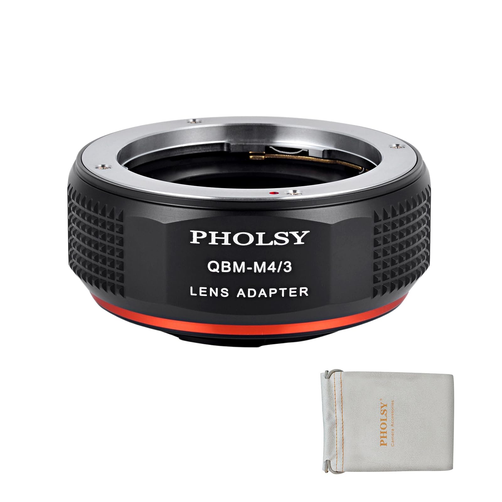 PHOLSY Lens Mount Adapter QBM to MFT Compatible with Rollei SL35 (QBM) Lens to Micro Four Thirds (M4/3 Micro 4/3) Mount Camera Body Compatible with Olympus Panasonic Lumix Cameras Rollei to M4/3