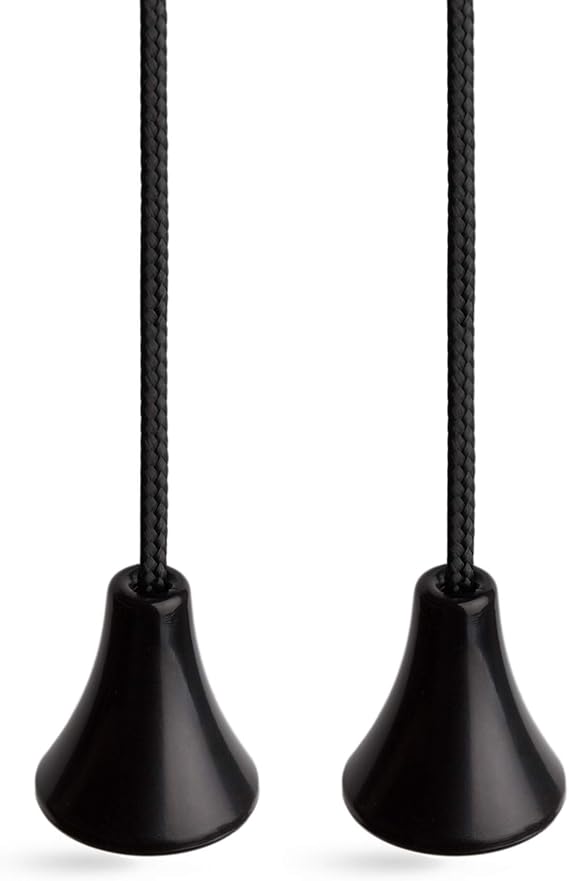 Bathroom Light Pull Cord String, Contemporary Black Cord, Connector and