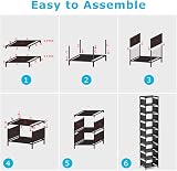 esonstyle 10 Tier Shoe Rack Tall Narrow Space Saver Entryway Organiser view 8