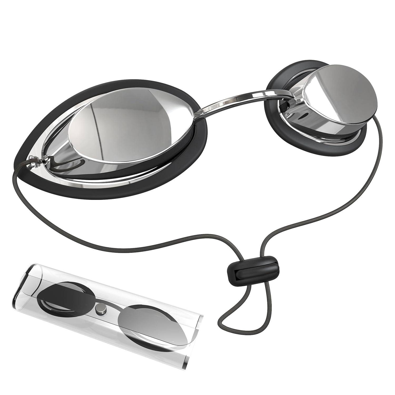 EMSECKO IPL Safety Glasses Professional Silver Mirrored Laser Goggles with Complete Blackout Protection for Cosmetic & Medical Use | OD6+ 200-2000nm Protection | EN207 Standard