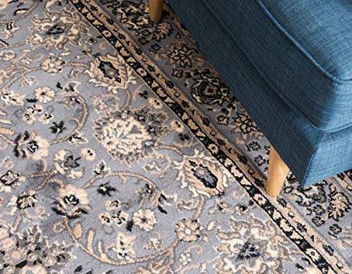 Unique-Loom-Kashan-Collection-Traditional-Floral-Overall-Pattern-with-Border-Gray-Area-Rug-4-0-x-6-0