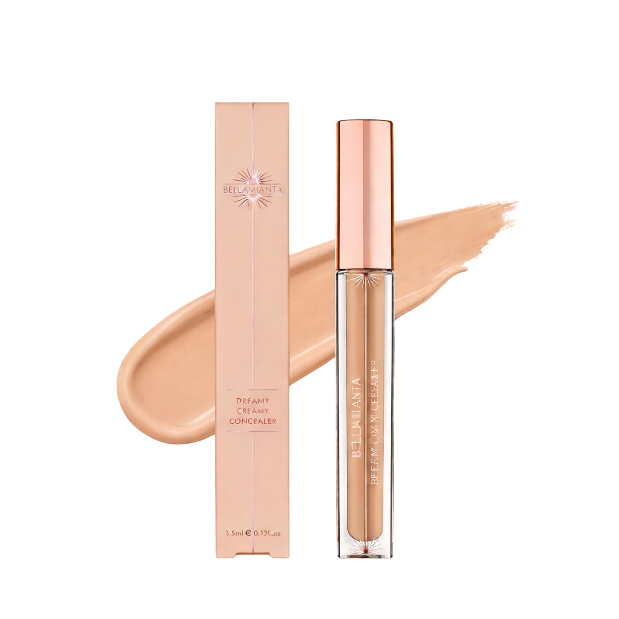 Bellamianta Dreamy Creamy Concealer - Long Lasting, Full Coverage with Natural Finish - Under Eye Concealer for Dark Circles & Blemishes - Hydrating Formula