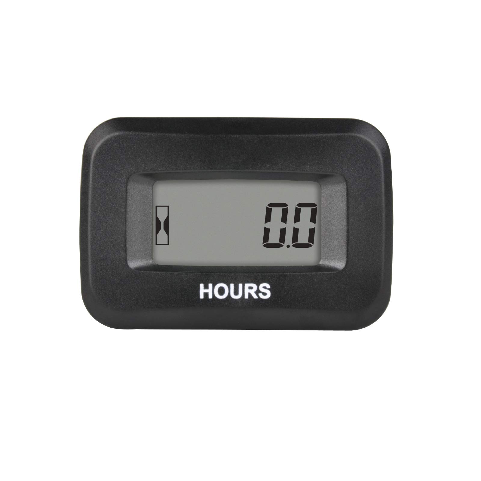 Jayron Hour Meter Gauge DC 5-60V Voltage,Maintenance Timer Accumulated Data Waterproof Design for Small Engines,Such as Generator Lawn Mower Dirt Bike Riding Mower Boat Outboard Motor