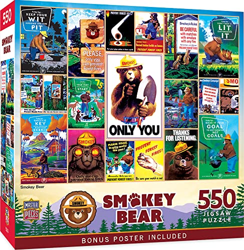 MasterPieces 550 Piece Jigsaw Puzzle for Adults, Family, Or Youth - Smokey Bear…
