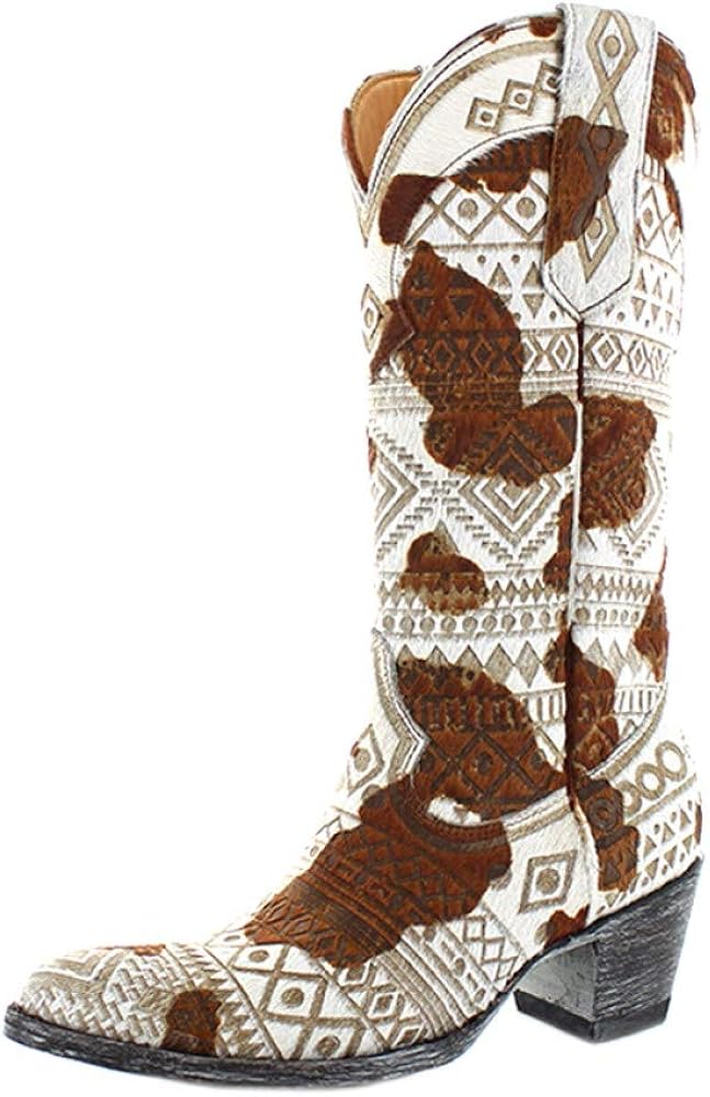 calf hair cowboy boots