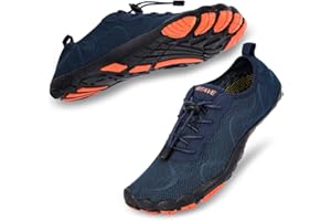 HIITAVE Men Barefoot Water Shoes Beach Aqua Socks Quick Dry for Outdoor Sport Hiking Swiming Surfing