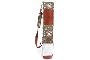 TOURBON Canvas Golf Bag for Women Driving Range Travel Course Club Carry Case