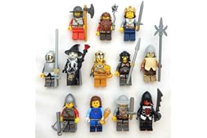 Booster Bricks 4 Random Lego Castle Minifigures - with Weapon Accessories Mystery Pack Minifig