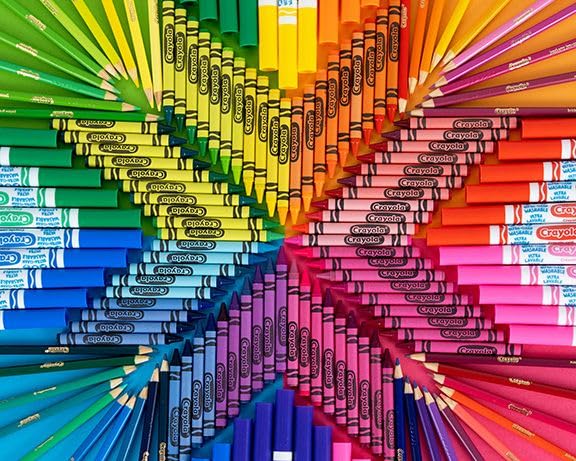 Photo 1 of Springbok Crayola Burst of Color 1000 Piece Jigsaw Puzzle for Adults - Radiant Rainbow Explosion of Crayola Crayons