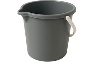 JOEY'Z 10QT (9.5L) Heavy Duty Sturdy Spout Pail Bucket with Durable Grip Handle for Cleaning, Mopping, Projects, Storage, Paint