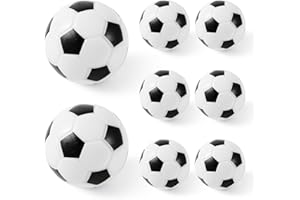 8PCS Foosball Balls Replacement Parts, 1.42 Inch Table Soccer Foosballs Table Balls Mini Small Soccer Accessories for Game Ad