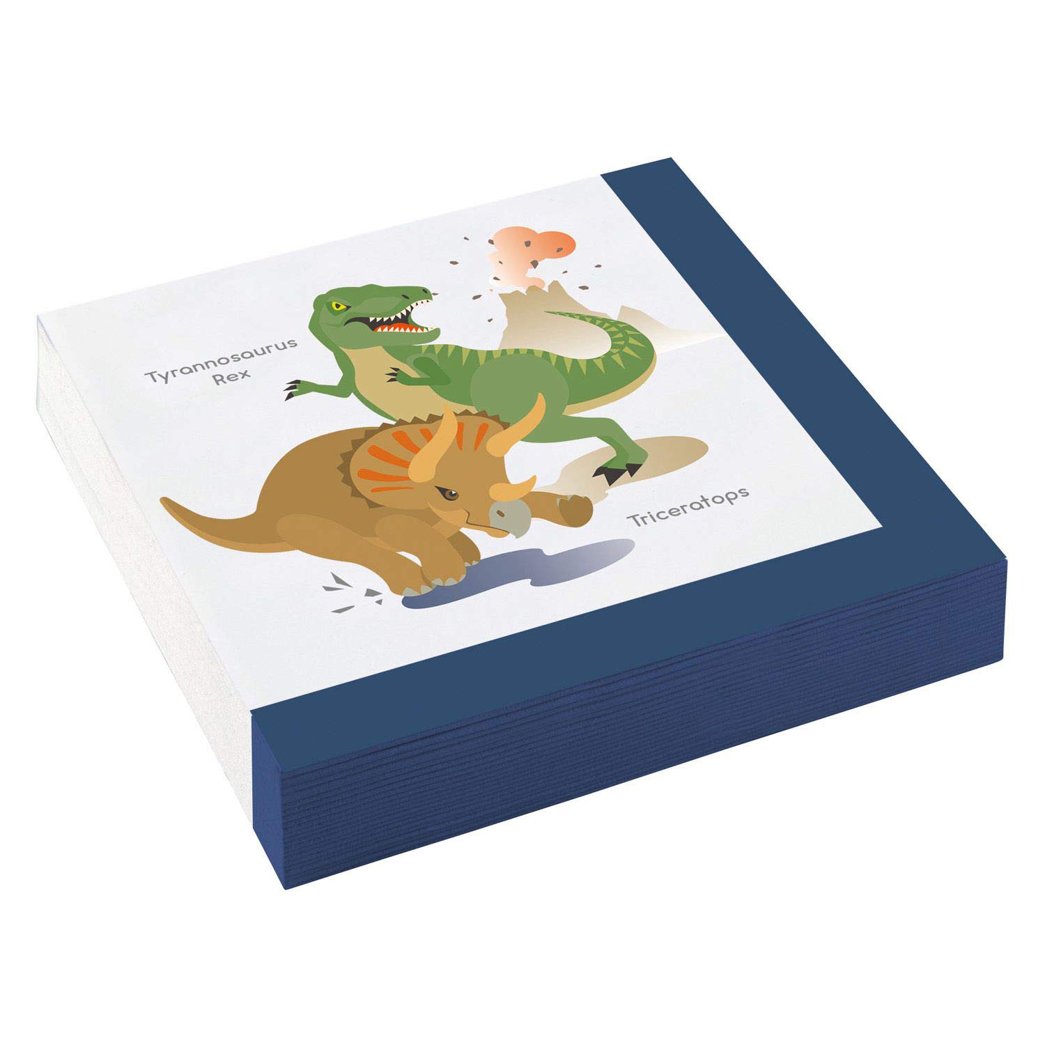 Amscan 9903973 Napkins Happy Dinosaur, Pack of 20, 33 x 33 cm, Theme Party