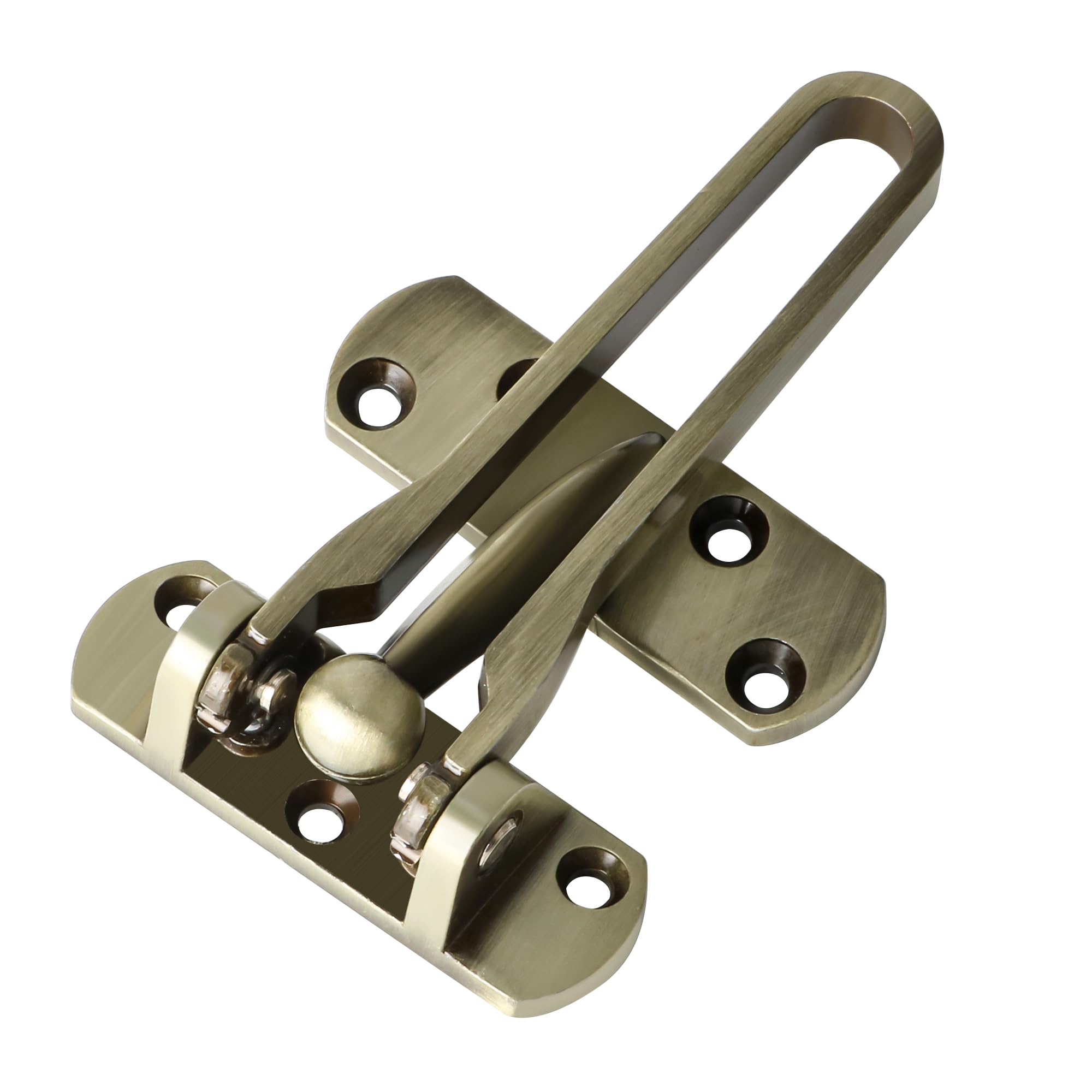 Sayayo Door Chain Lock for Front Door, Antique Bronze Swing Bar Door Guard Lock Security Latch for Home Hotel Apartment Houseroom Prevent Forceful Entry