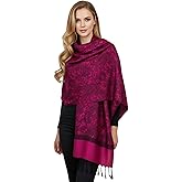 PASKMLNA Paisley Jacquard Pashmina Shawl Wrap Scarf Stole