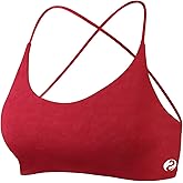 AUROLA Workout Sports Bras Women Athletic Removable Backless Strappy Criss Cross Light Support Gym Fitness Yoga Crop Bra