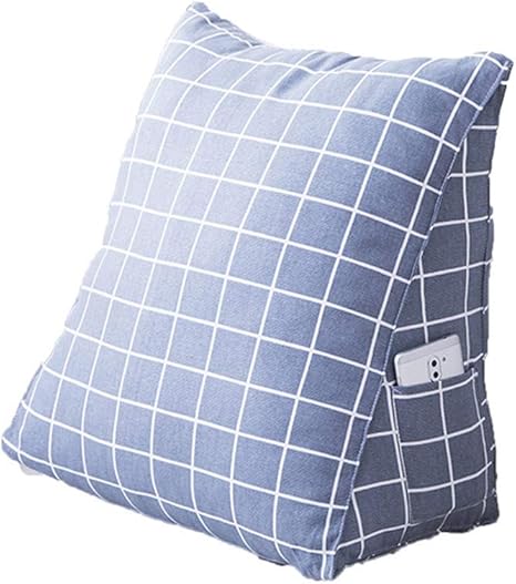 Houshelp Cotton Floral Pillow Sofa Bed Office Chair Wedge Cushion