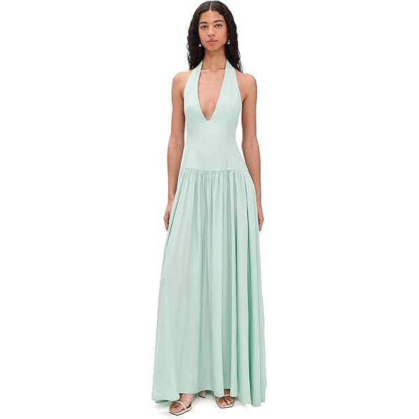 sleeveless halter maxi dress Royal Blue Rhinestone Halter Backless Maxi Dress
