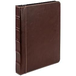 Samsill Vintage Hardback 3 Ring Zipper
