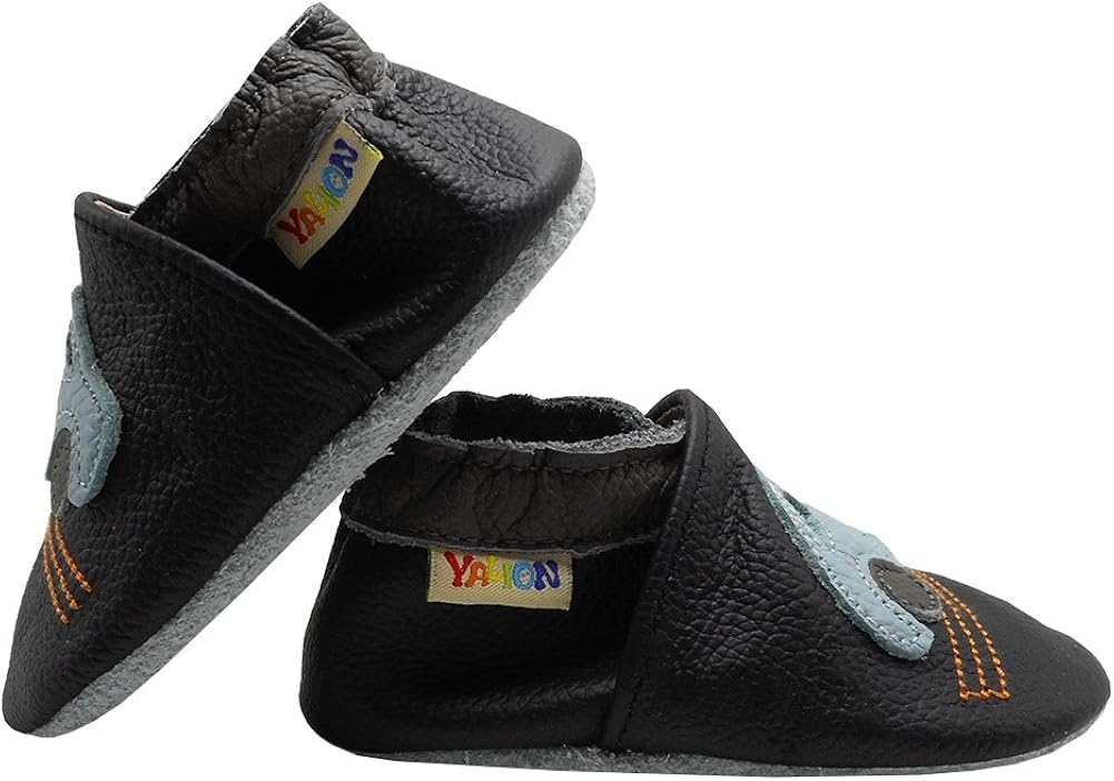  | YALION Baby Boys Girls Shoes Crawling Slipper Toddler Infant Soft Leather First Walking Moccasins | Slippers