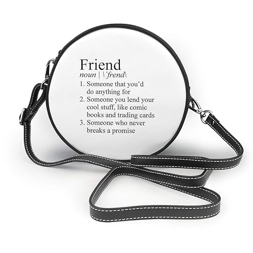 Stranger Things Friend Definition Shoulder Bag Round Crossbody