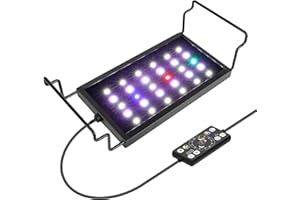 hygger 0.5-3 Gallon Small Aquarium LED Light for Fish Tank Full Spectrum Lighting with 24/7 Day-Night Cycle & Auto On/Off Timer, Adjustable Brightness, 7 Colors Options, Extendable Bracket Plant Light