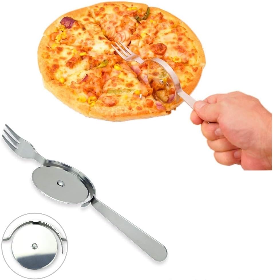 ATYFUERThe pizza knife and fork，Pizza Cutter，pizza fork