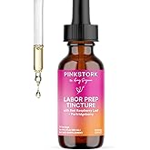 Pink Stork Labor Prep Tincture – Red Raspberry Leaf, Chamomile, Ginger & 8 Herbs – Third Trimester Pregnancy + Postpartum Rec